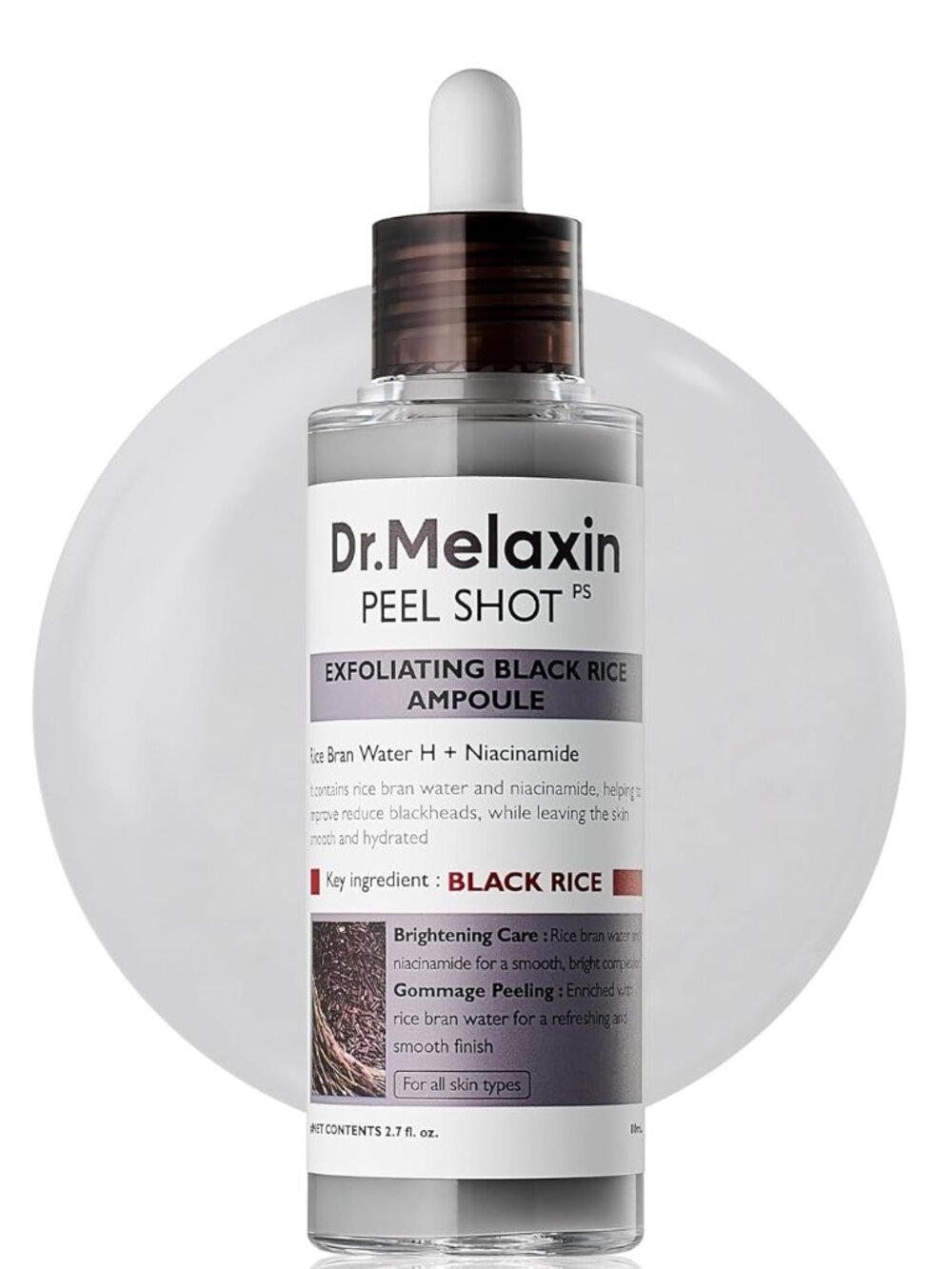 Dr.Melaxin Peel Shot Glow Black Rice Peeling Ampoule